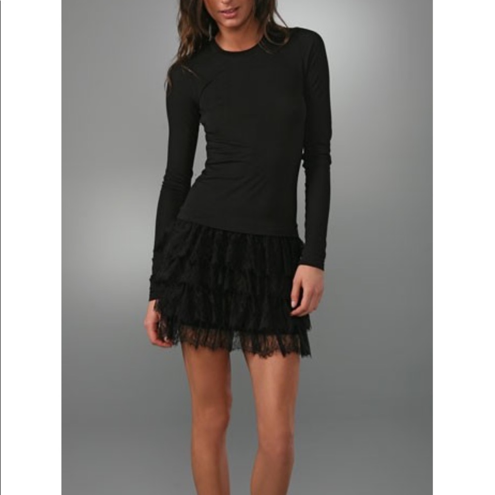 Theory archangel ruffle dress nwot